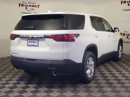 Summit White 2023 Chevrolet Traverse LS