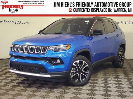 Laser Blue Pearlcoat 2023 Jeep Compass Limited