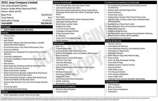2022 Jeep Compass Limited