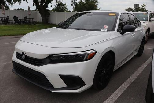 Platinum White Pearl 2023 Honda Civic Sport