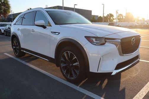 Rhodium White Premium 2024 Mazda CX-90 PHEV Premium Plus