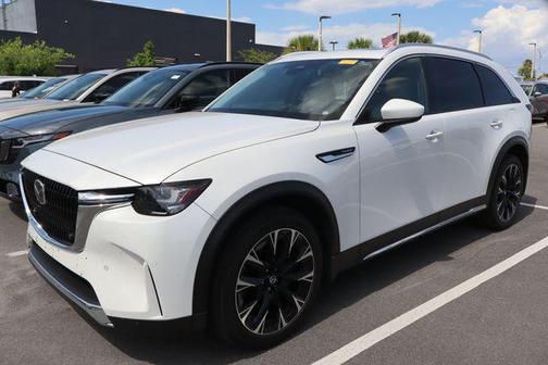 Rhodium White Premium 2024 Mazda CX-90 PHEV Premium