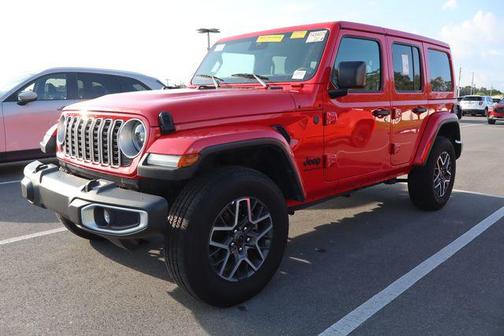 Firecracker Red Clearcoat 2025 Jeep Wrangler 4-Door Sahara 4x4