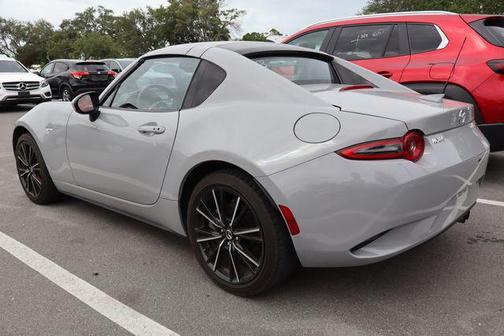 Gray Metallic 2025 Mazda MX-5 Miata RF Grand Touring
