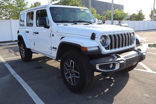 Bright White Clearcoat 2025 Jeep Wrangler 4-Door Sahara 4x4