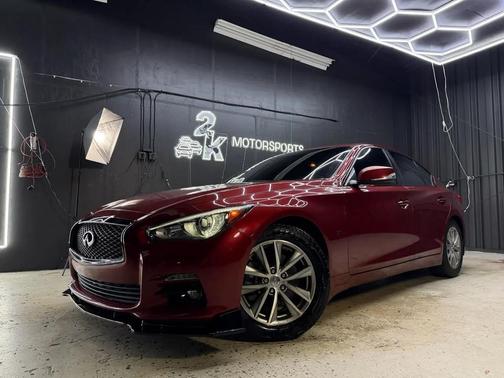 Burgundy 2014 INFINITI Q50 Premium