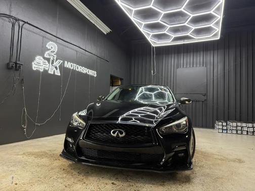 Black 2018 INFINITI Q50 3.0t LUXE