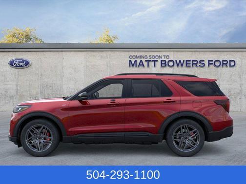 Rapid Red Metallic Tinted Clearcoat 2026 Ford Explorer ST-Line