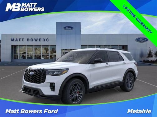 Space White Metallic 2026 Ford Explorer ST-Line