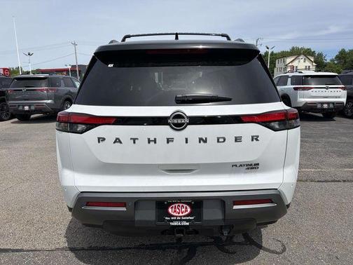 White / Black 2026 Nissan Pathfinder Platinum