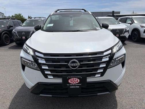 White / Black 2026 Nissan Rogue Platinum