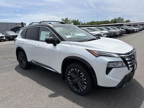 White / Black 2026 Nissan Rogue Platinum