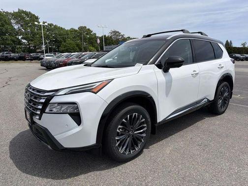White / Black 2026 Nissan Rogue Platinum