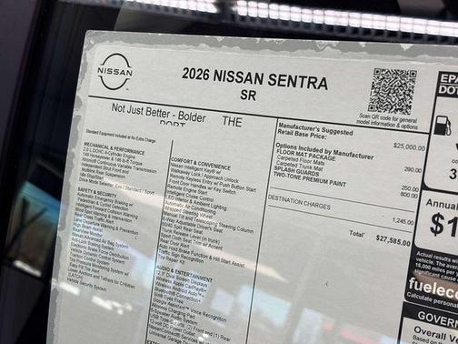 2026 Nissan Sentra SR