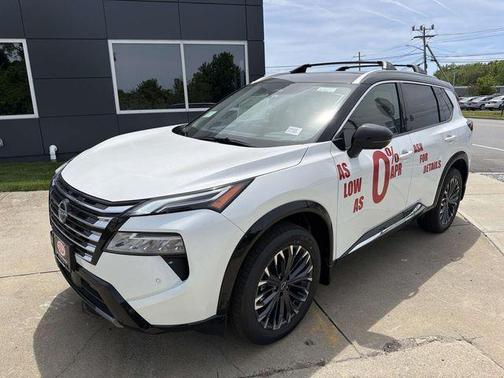 White / Black 2026 Nissan Rogue Platinum
