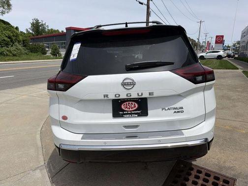 White / Black 2026 Nissan Rogue Platinum