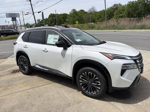 White / Black 2026 Nissan Rogue Platinum