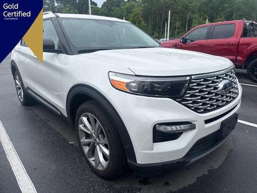 STAR WHITE MET TRI-COAT 2023 Ford Explorer PLATINUM