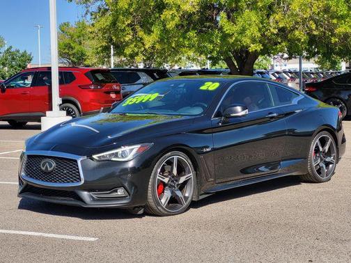 Midnight Black 2020 INFINITI Q60 3.0t Red Sport 400