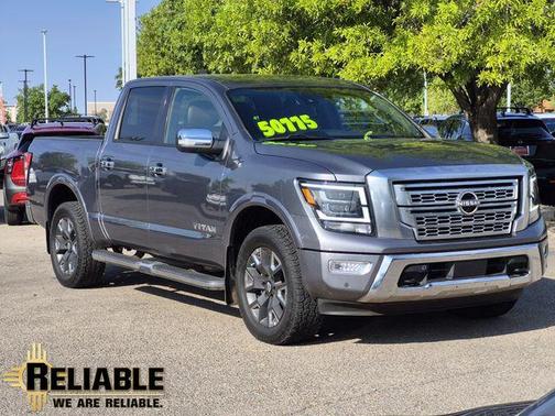 Gun Metallic 2023 Nissan Titan Platinum Reserve