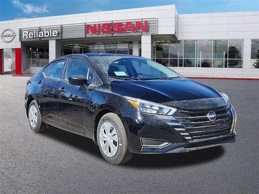 Super Black 2025 Nissan Versa 1.6 S