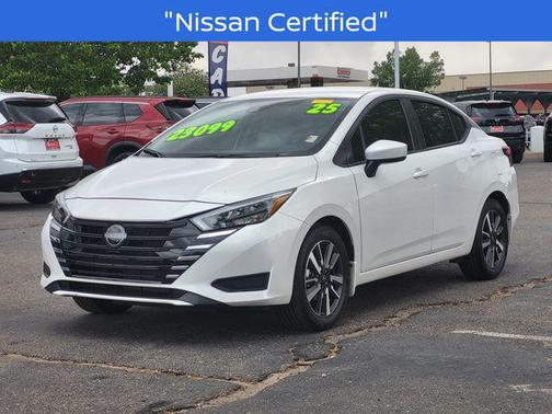 Aspen White 2025 Nissan Versa 1.6 SV