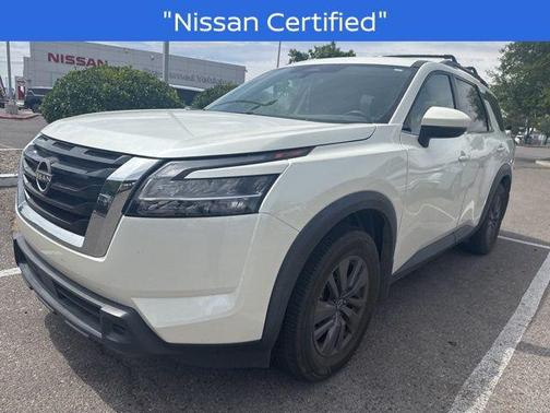 Pearl White Tricoat 2022 Nissan Pathfinder SV 2WD