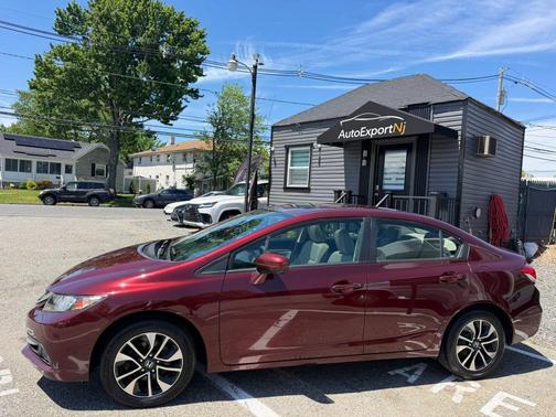 Red 2014 Honda Civic EX