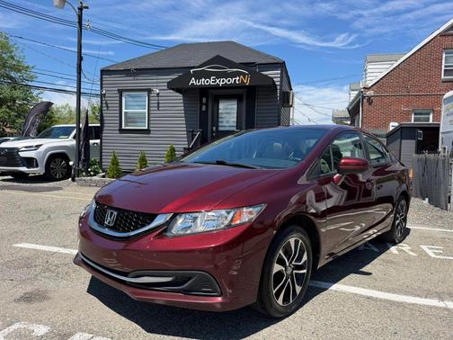 Red 2014 Honda Civic EX
