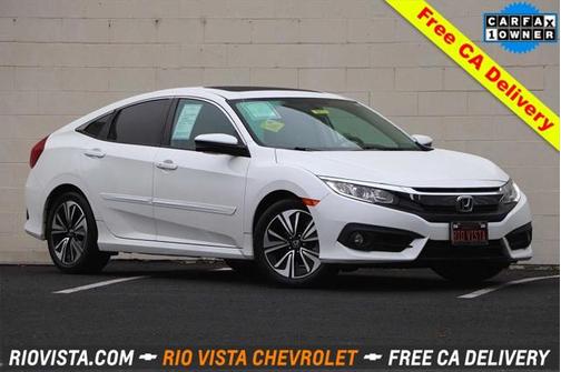 White Orchid Pearl 2016 Honda Civic EX-L