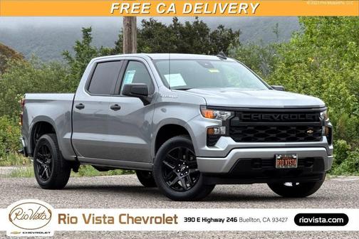Sterling Gray Metallic 2024 Chevrolet Silverado 1500 Custom
