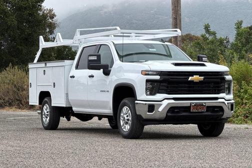 Summit White 2026 Chevrolet Silverado 2500 Crew Cab, Long Bed, WT, RWD