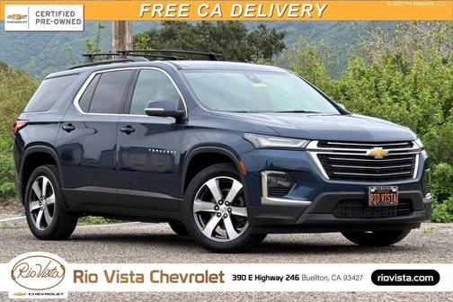 Northsky Blue Metallic 2023 Chevrolet Traverse LT Leather