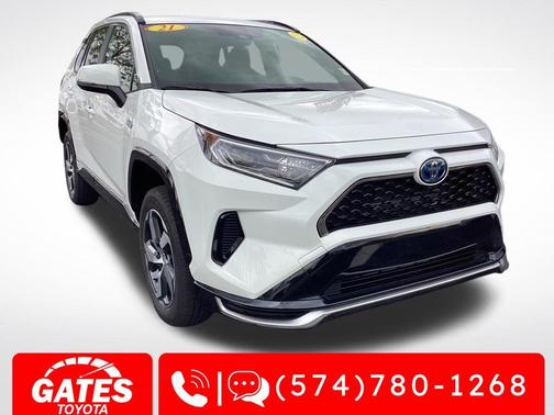 Super White 2021 Toyota RAV4 Prime SE