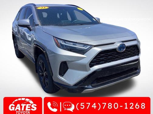 Silver Sky Metallic 2023 Toyota RAV4 Hybrid SE