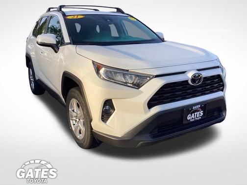 Super White 2021 Toyota RAV4 XLE