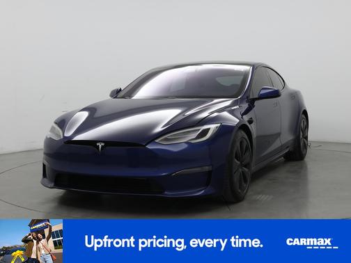 Blue 2021 Tesla Model S Plaid