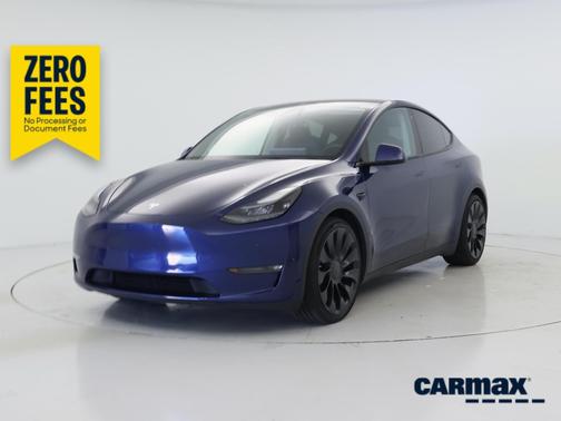 Blue 2022 Tesla Model Y Performance