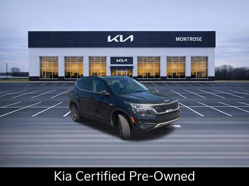 Cherry Black 2023 Kia Seltos S