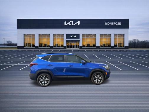 Neptune Blue 2021 Kia Seltos EX