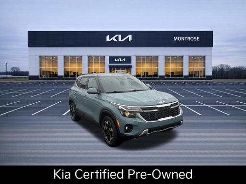 Blue 2025 Kia Seltos EX