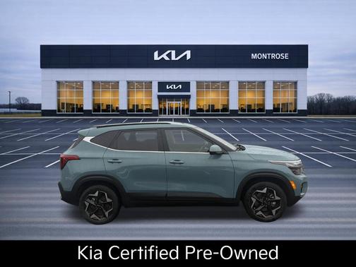 Blue 2025 Kia Seltos EX
