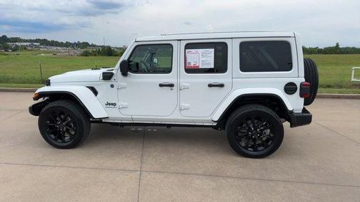 Bright White Clearcoat 2025 Jeep Wrangler 4xe Sahara
