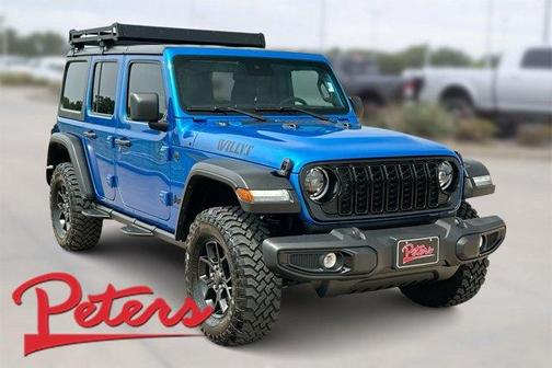 Hydro Blue Pearl 2024 Jeep Wrangler Sport