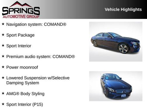 2018 Mercedes-Benz E-Class 4MATIC