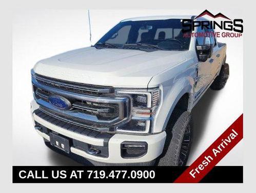 Star White Metallic Tri-Coat 2021 Ford F-350 Platinum