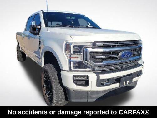Star White Metallic Tri-Coat 2021 Ford F-350 Platinum