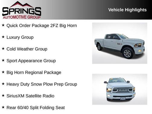 2018 RAM 2500 Big Horn Crew Cab 4x4 6'4' Box