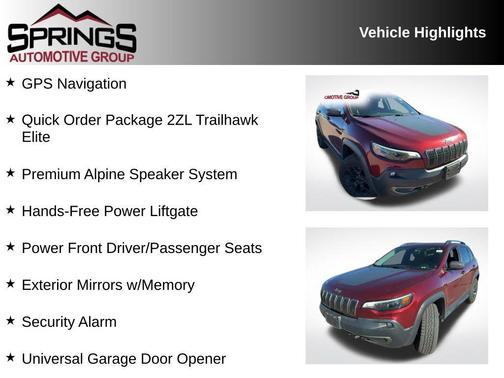 2019 Jeep Cherokee Trailhawk Elite