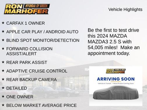 Deep Crystal Blue Mica 2024 Mazda Mazda3 2.5 S Select Sport